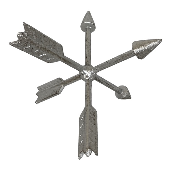 Silver Arrow Cast Iron Metal Jack Orb Tabletop And Shelf Décor EUC - Picture 5 of 13